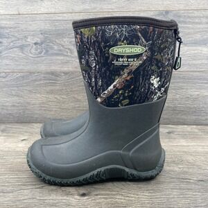 Dryshod Tuffy Kid's Waterproof Insulated Camo Rubber Boots Size 3